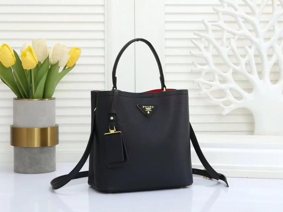 Prada Saffiano Mini 19 Top Handle Bag