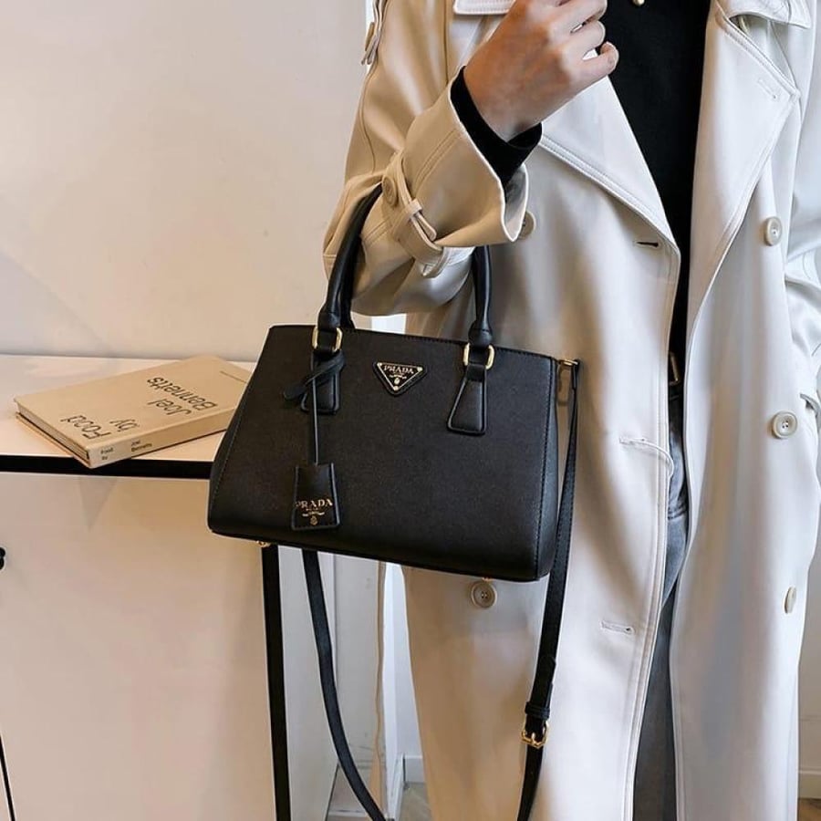 Prada Galleria Saffiano Tote Bag 28cm