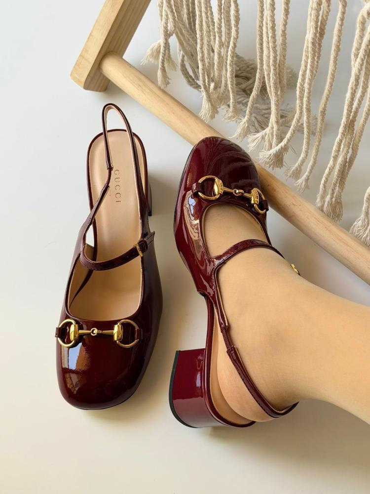 Gucci Horsebit Slingback Pumps