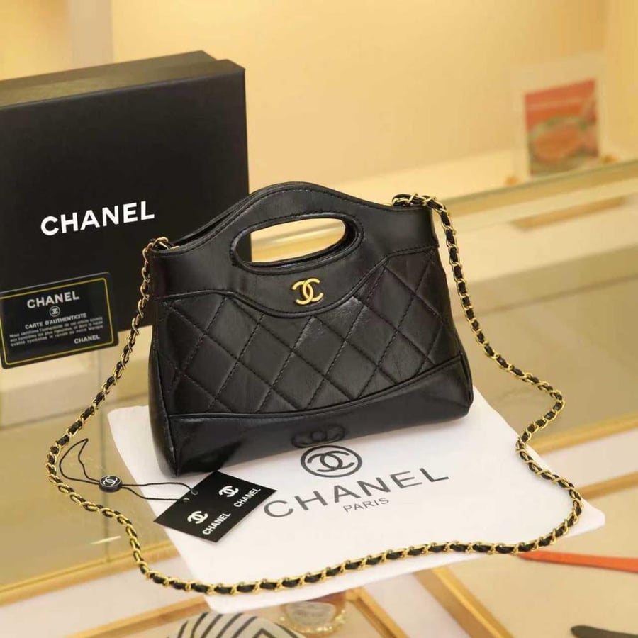 Chanel Quilted Top Handle Bag
