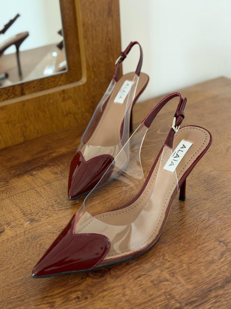 Alaïa Clear Slingback Pointed Heels
