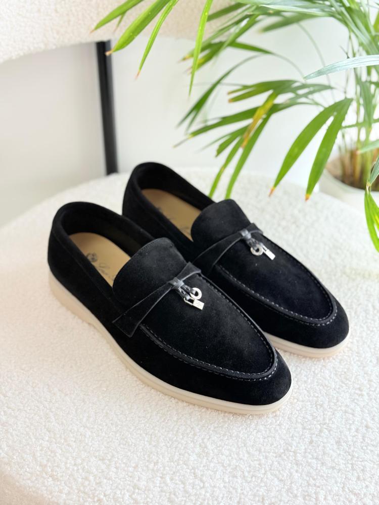 Loro Piana Suede Summer Walk Loafers