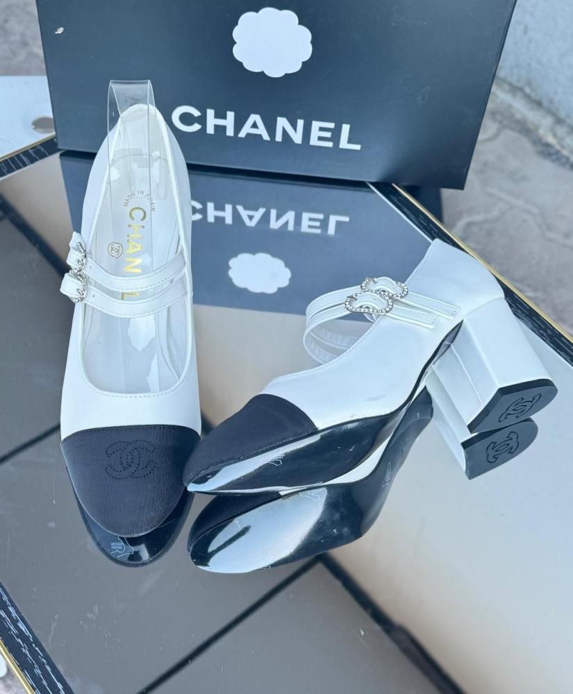Chanel Double Strap Mary Jane Heels