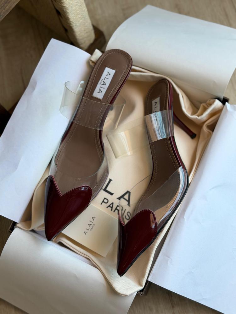 Alaïa Clear Strap Pointed Heels