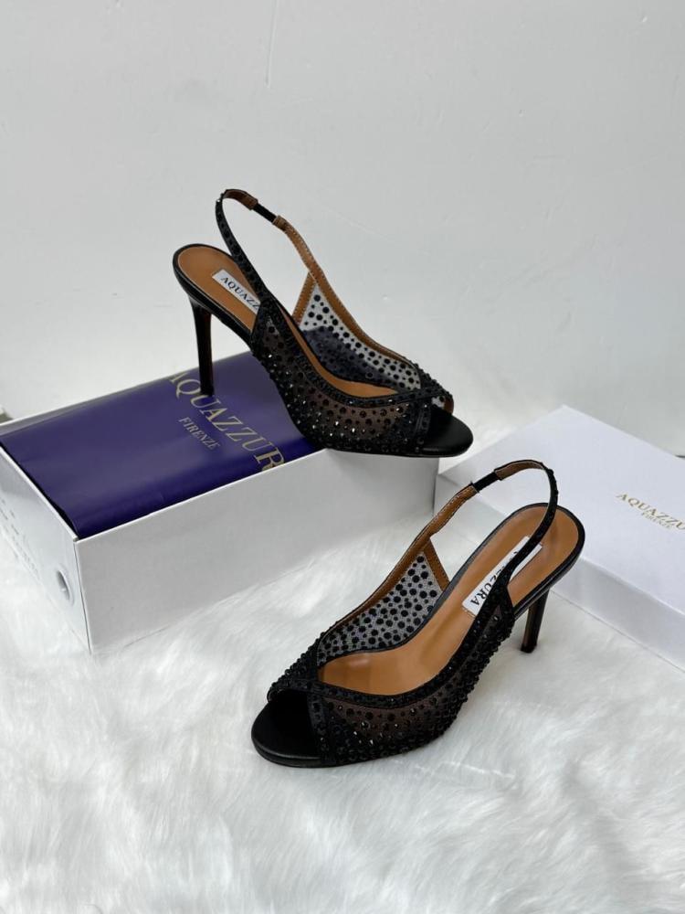 Aquazzura Crystal Slingback Heels
