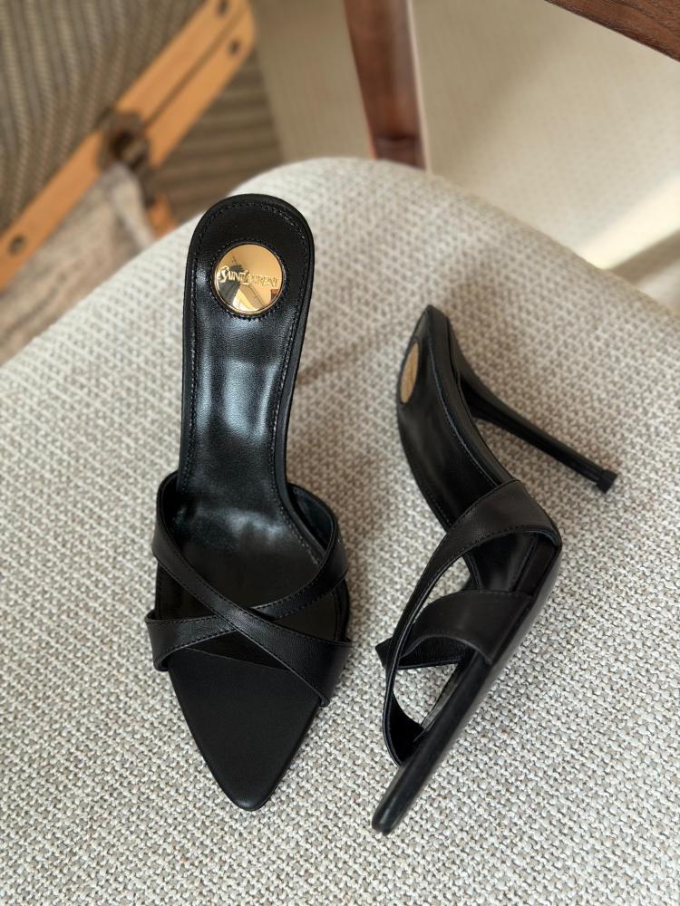 Saint Laurent Tribute Square Toe Mules