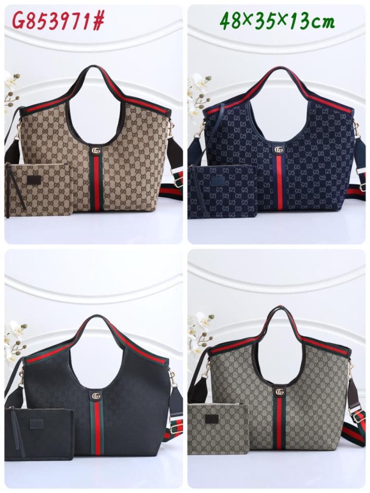 Gucci GG Canvas Web Tote Bag 48cm