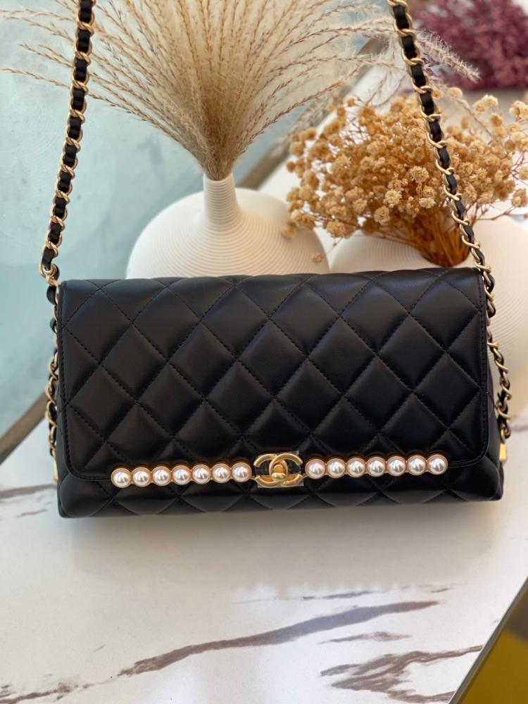 Chanel Pearl Bar Quilted Flap Bag