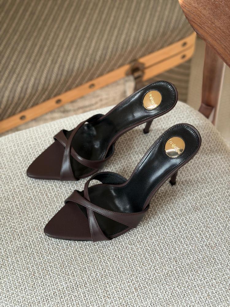 Saint Laurent Tribute Square Toe Mules