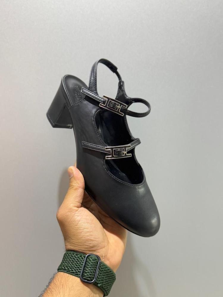 Hermes Double Strap Mary Jane Heels