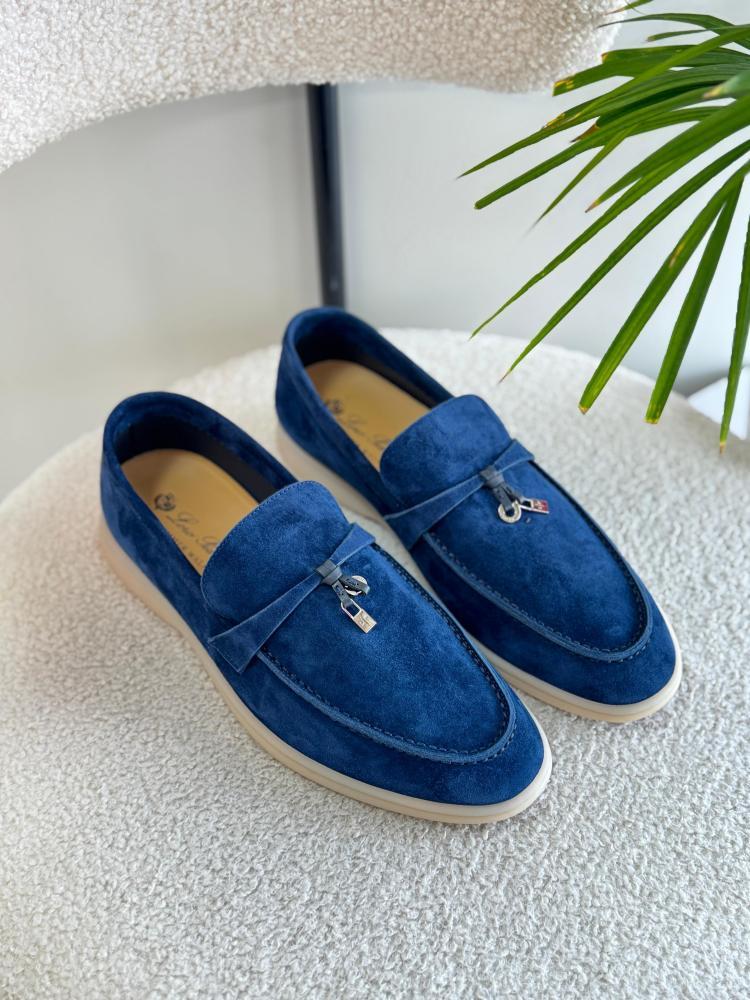 Loro Piana Suede Summer Walk Loafers