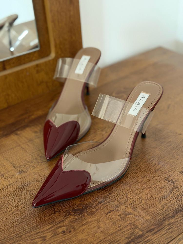 Alaïa Clear Strap Pointed Heels