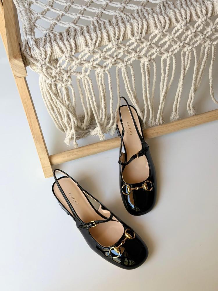 Gucci Horsebit Slingback Pumps