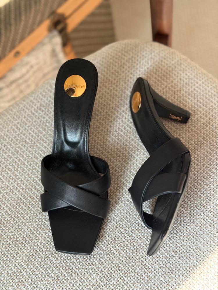 Saint Laurent Tribute Square Toe Sandals