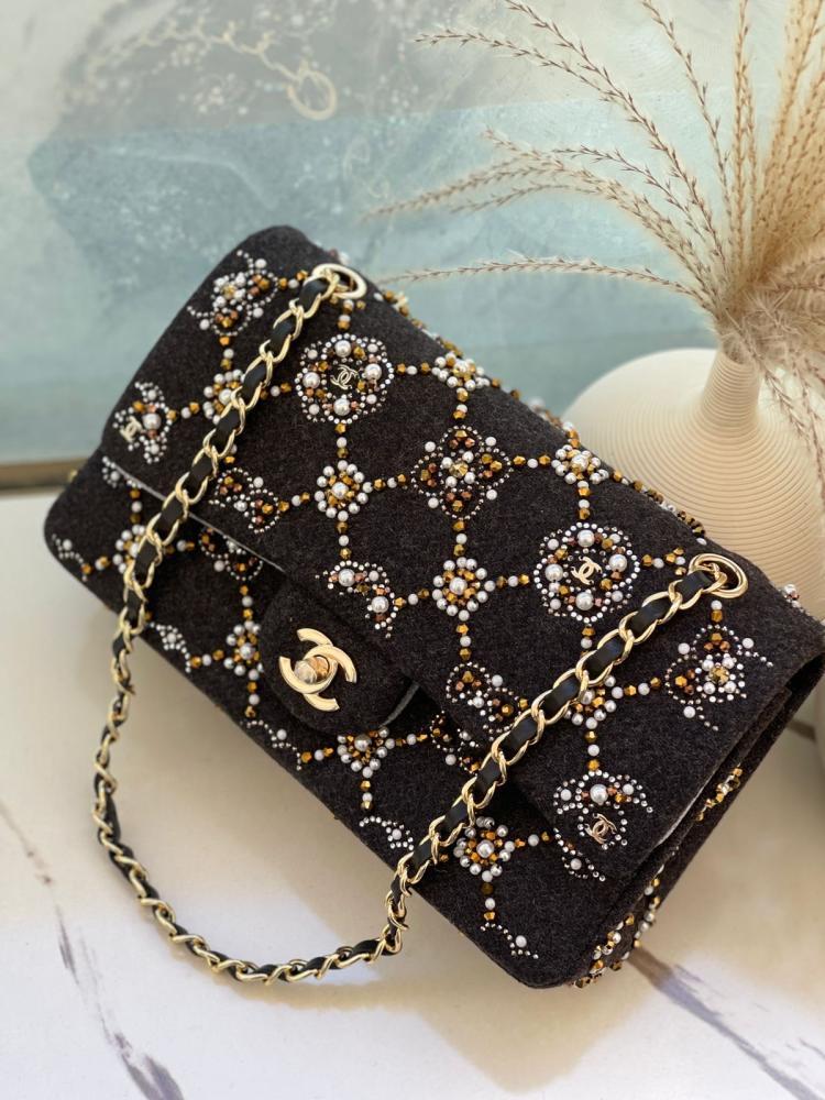 Chanel Embellished Tweed Flap Bag