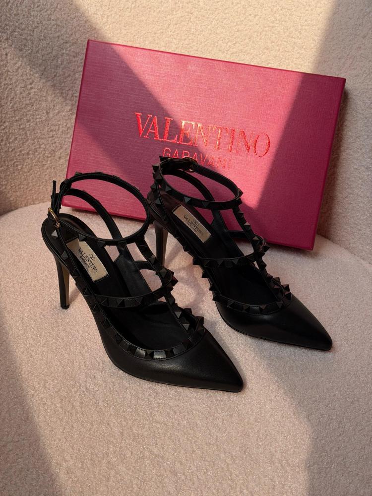 Valentino Rockstud Slingback Heels
