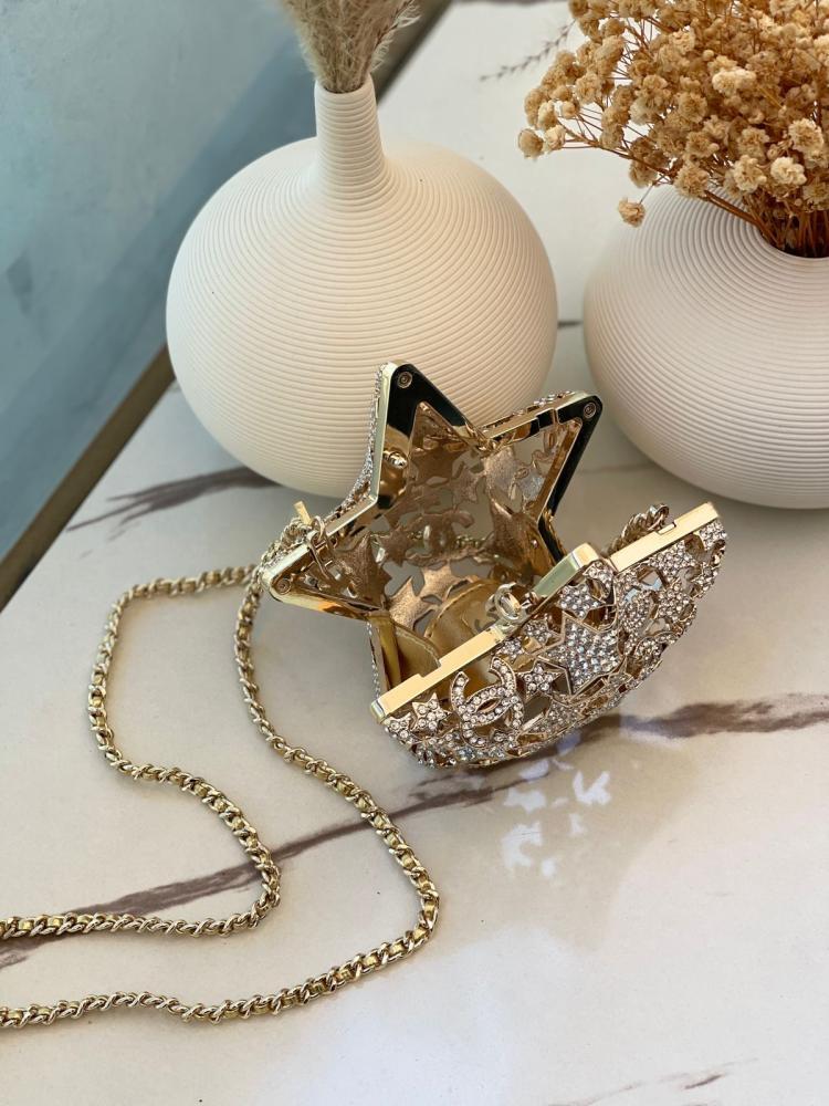Chanel Star Crystal Clutch Bag