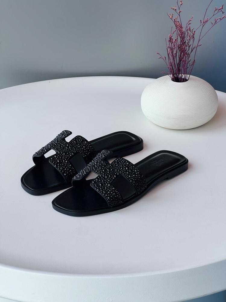 Hermès Oran Crystal Sandals