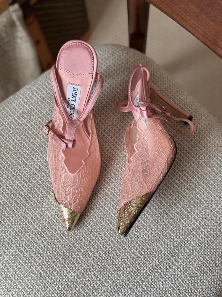 Jimmy Choo Crystal Strap Heels