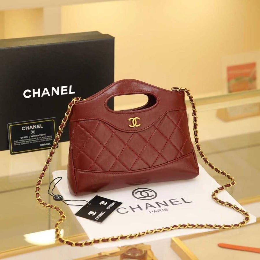 Chanel Quilted Top Handle Bag