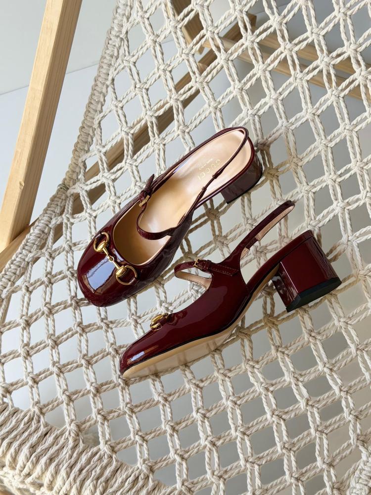 Gucci Horsebit Slingback Pumps