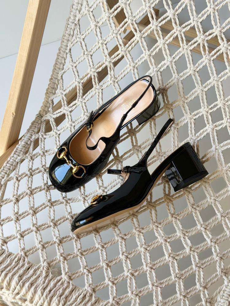 Gucci Horsebit Slingback Pumps