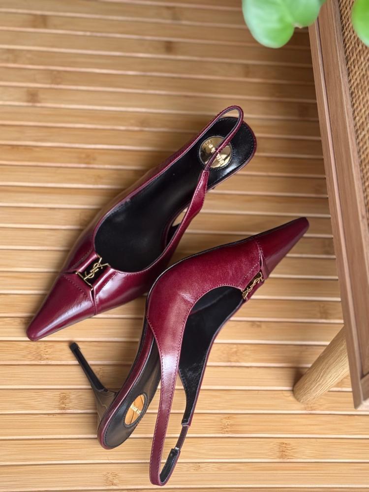 Saint Laurent YSL Slingback Heels