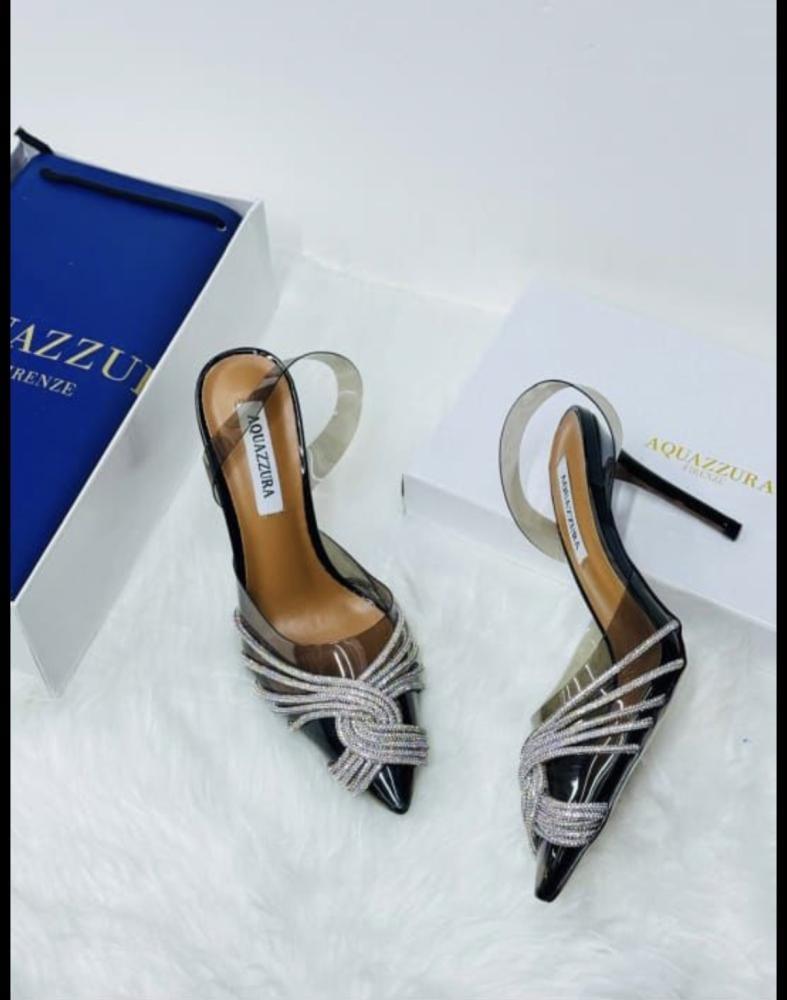 Aquazzura Crystal Slingback Heels