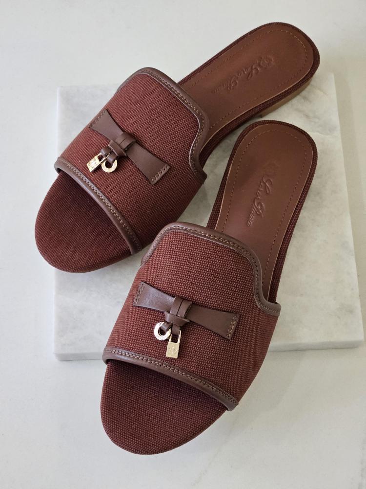Loro Piana Summer Walk Slide Sandals