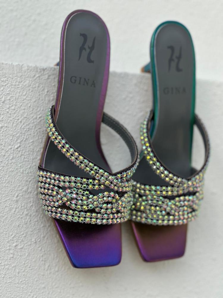 Gina Crystal Heel Sandals