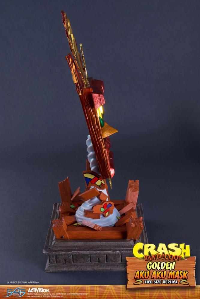 Golden Aku Aku Mask (Crash Bandicoot)– كراش - Life Size Replica