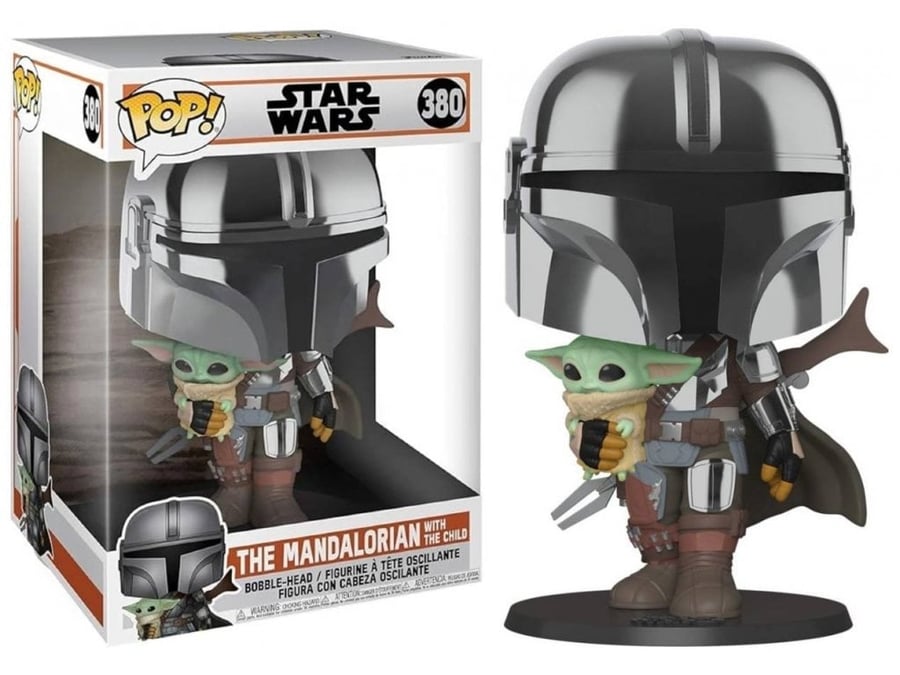 ذا ماندلوريان فانكو (جامبو) ستار وورز - The Mandalorian with The Child ‏Funko Pop! Star Wars  #380
