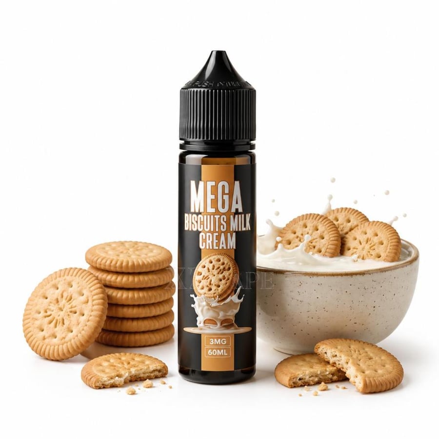 ميجا بيسكويت حليب بالكريمة 60 مل - Mega Biscuits Milk Cream 60ml