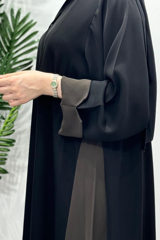 عبايات ملونة سادة ستايل متجدد لمناسباتك
