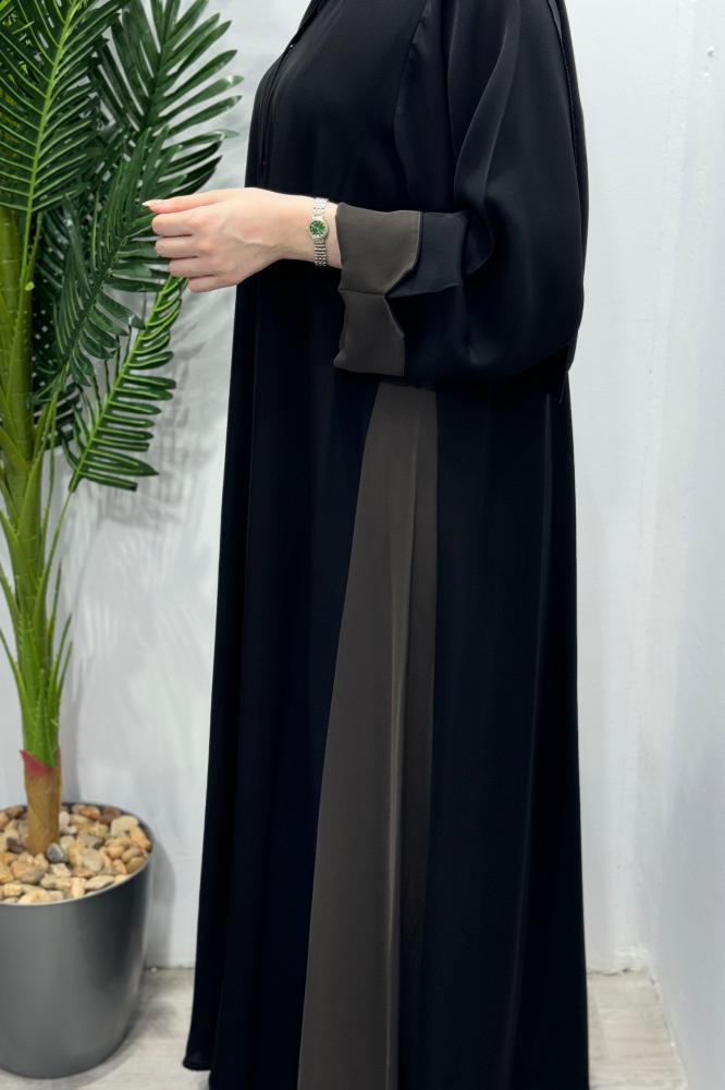عبايات ملونة سادة ستايل متجدد لمناسباتك