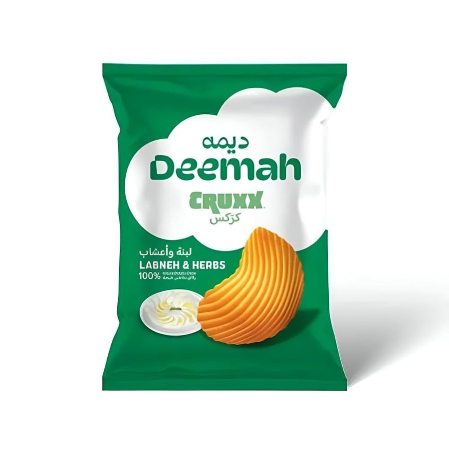 Deemah Cruxx Labneh Herbs Chips 70g - روشن سويت