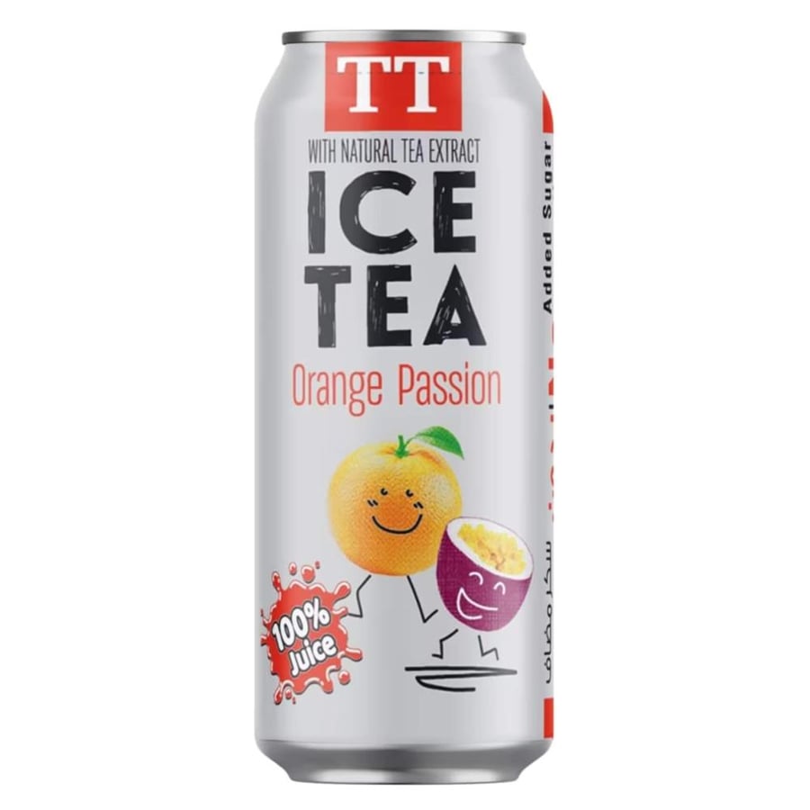 شاي مثلج تي تي بنكهة البرتقال والباشن فروت 330 مل – TT Orange Passion Ice Tea 330ml