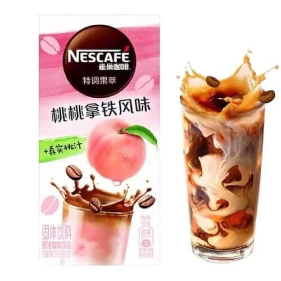 نسكافيه لاتيه خوخ – قهوة كريمية بنكهة الفواكه Nescafé Peach Latte – Creamy Fruity Coffee