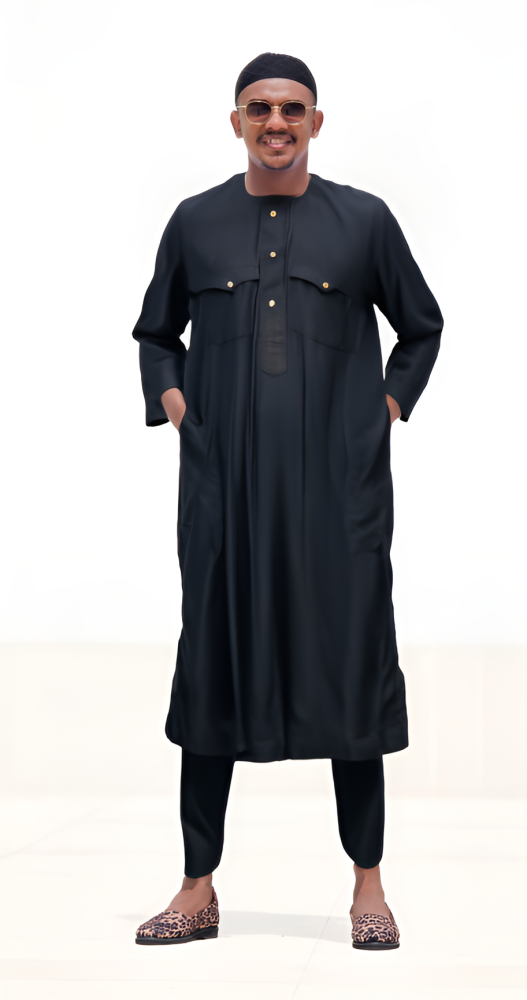 طقم على الله اسود