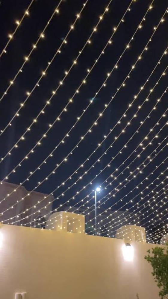 عقد لمبات زينة شريط 50 متر اصفر
