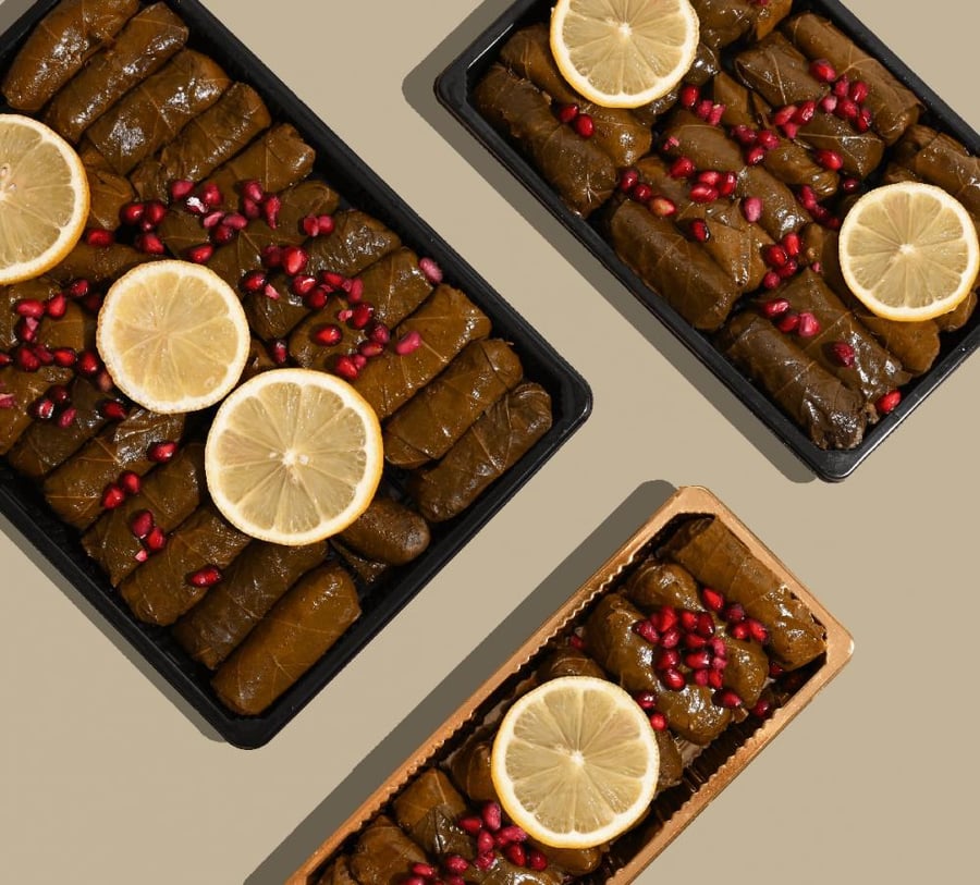 ورق عنب وسط