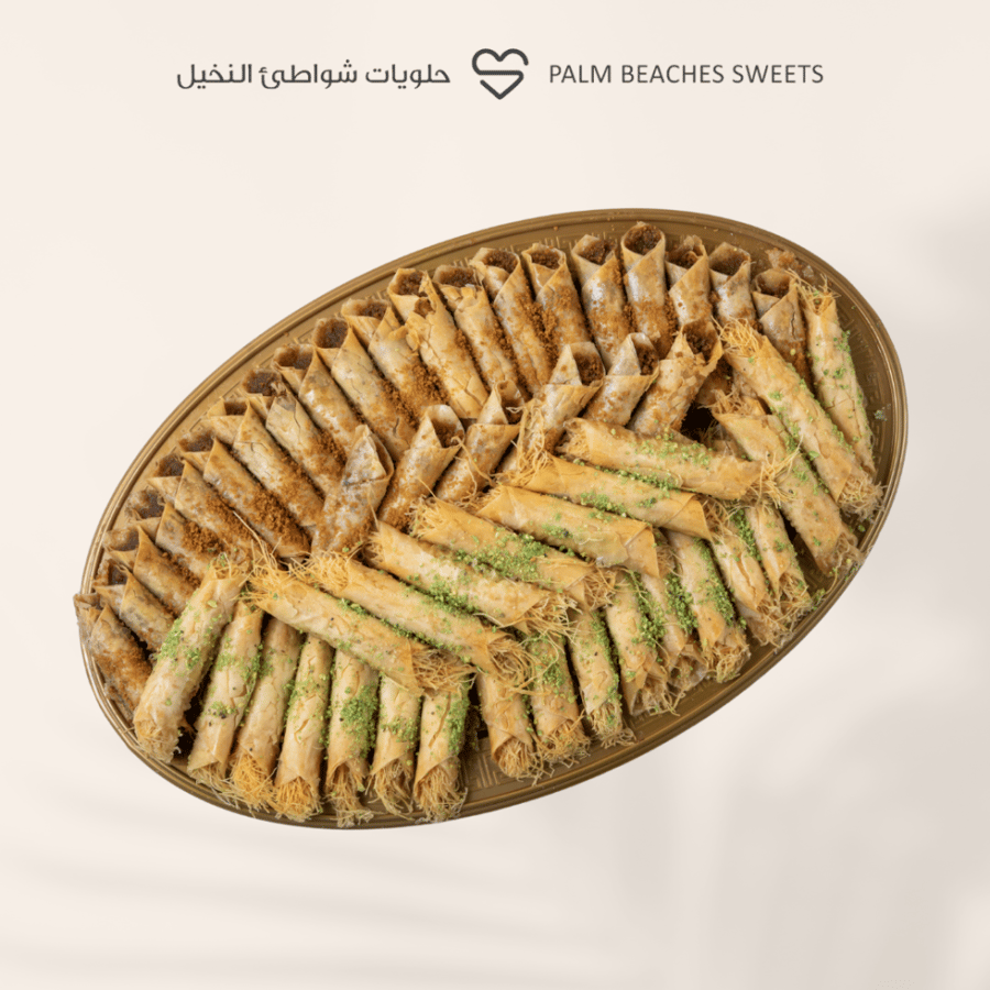 أصابع كنافة لوتس وسط