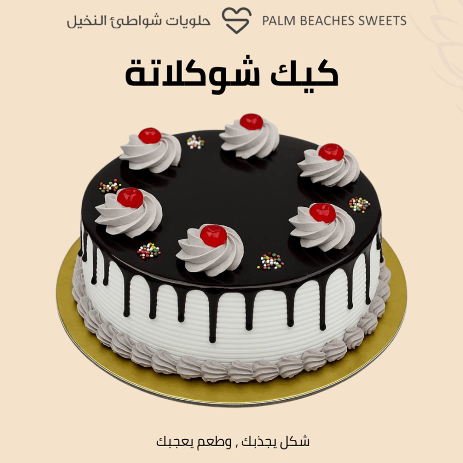 كيك شوكولاتة كبير