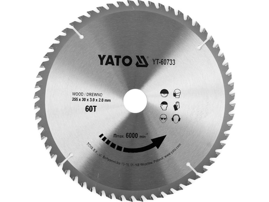 شفرة TCT للخشب YT-60733