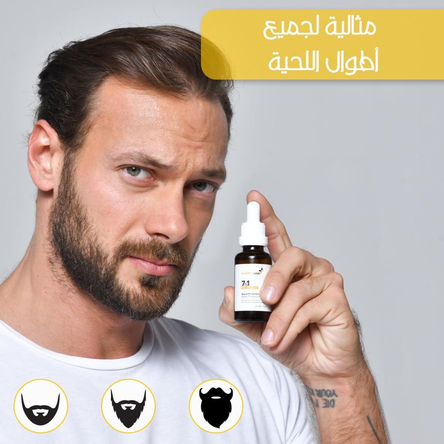 Almond Hair Power 7 in 1 Beard Oil for Maximum Protection and Growth