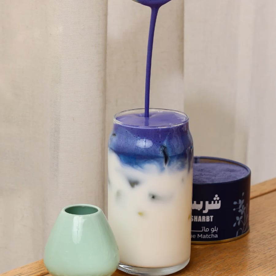 ماتشا زرقاء