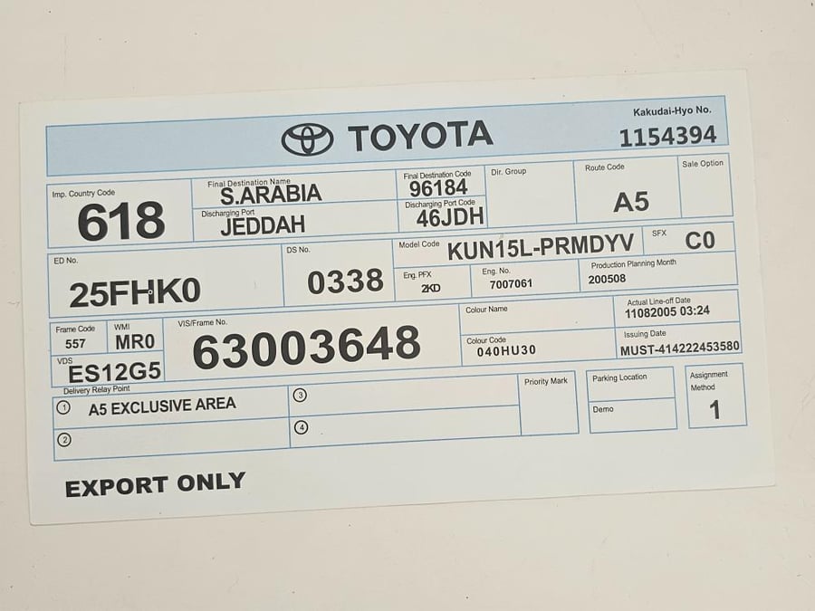 استكر وكالة تويوتا
