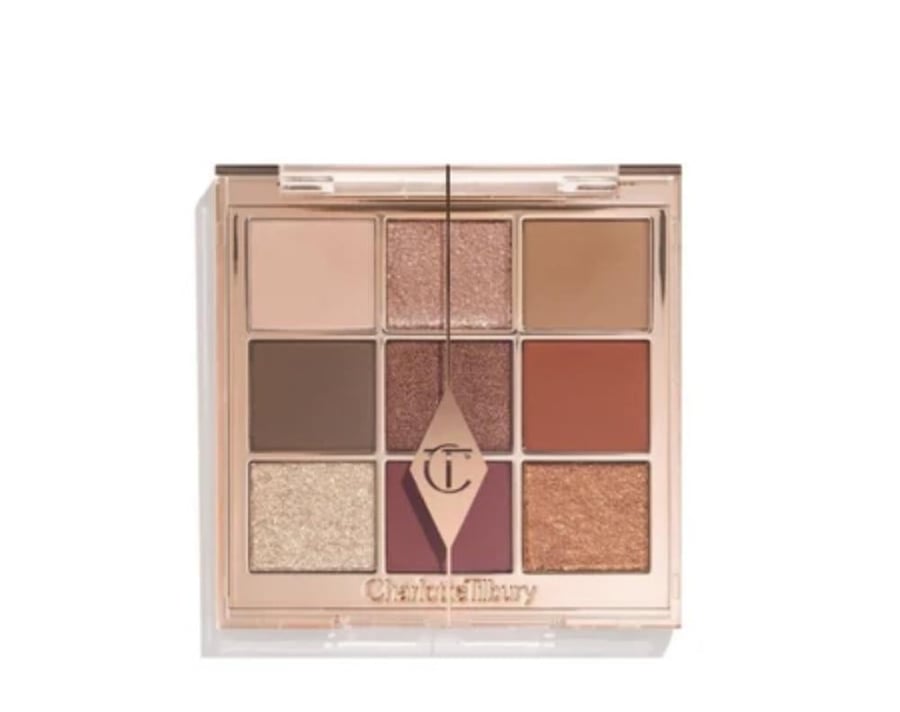 Eyeshadow palette with 9 shades from Charlotte, Sensual Sunset shade
