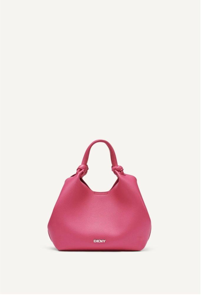 حقيبة يد نسائية DKNY جلد فاخر حجم small – تصميم هوبو أنيق بكروس بودي (عدة ألوان)