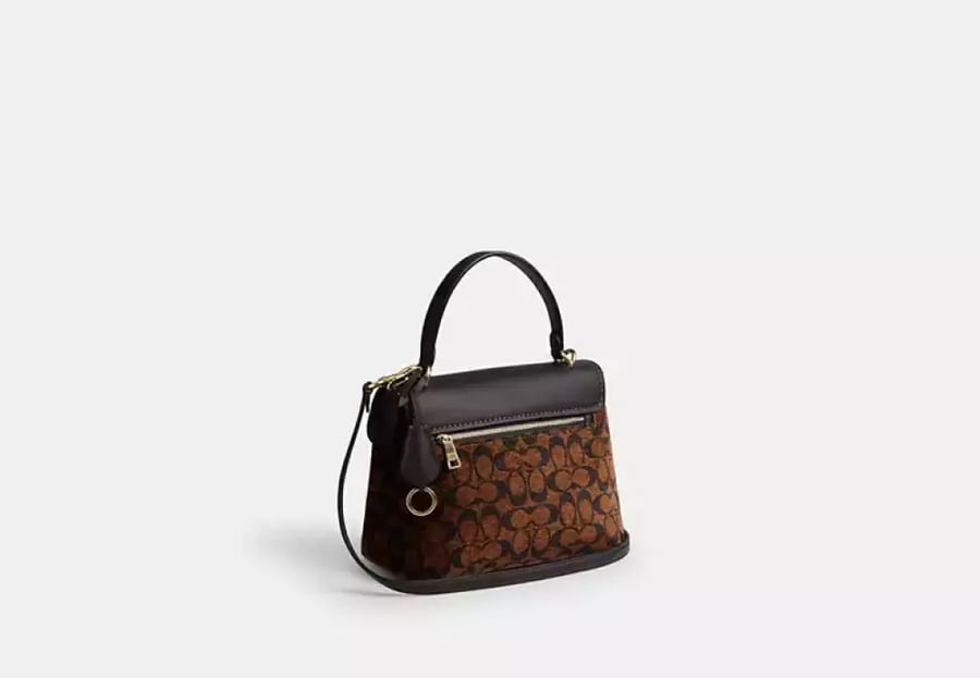 حقيبة يد نسائية Coach صغيرة جلد فاخر – تصميم أنيق بكروس بودي (عدة ألوان)
